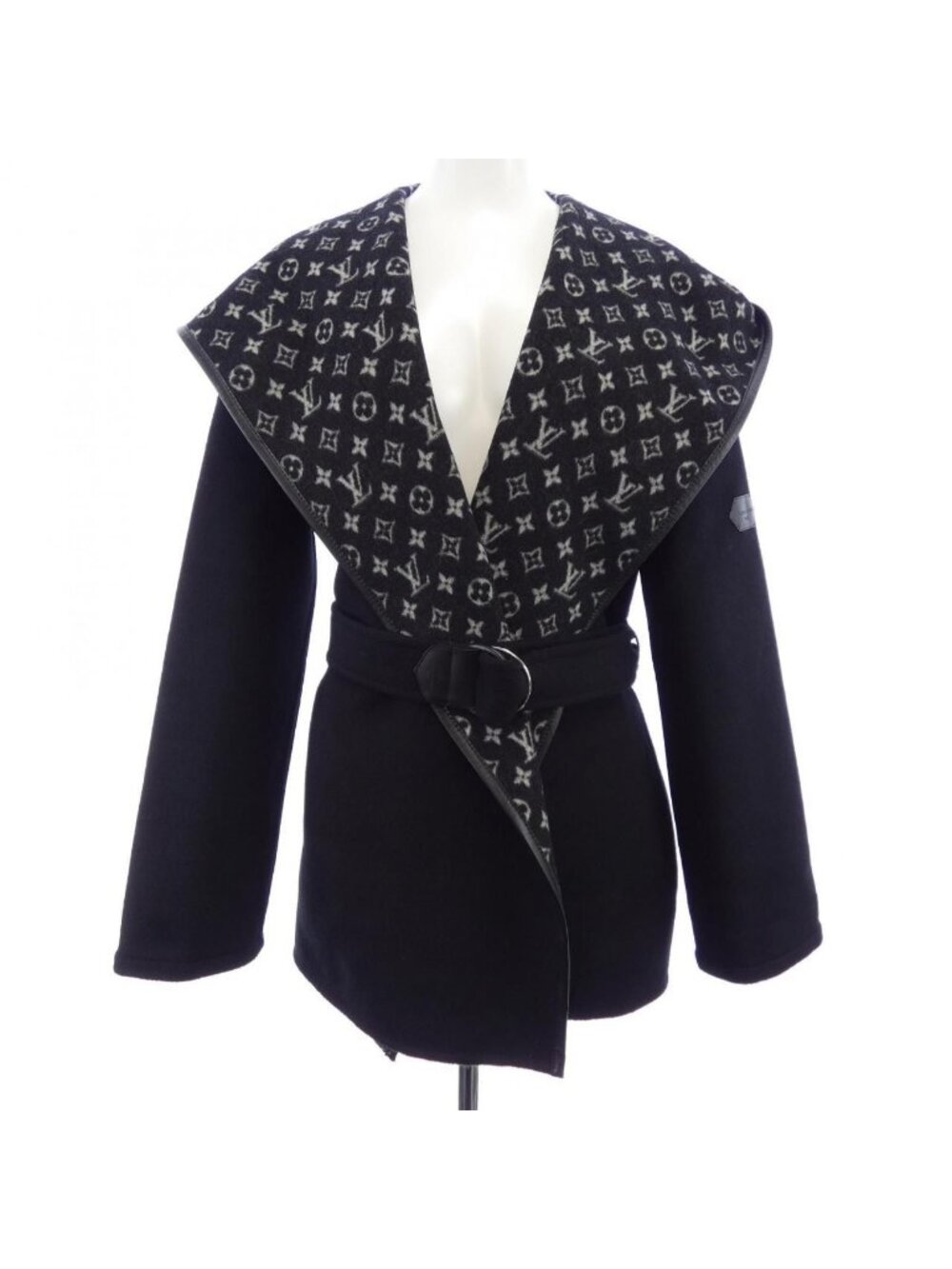 Louis Vuitton Belted Short Lapis Coat